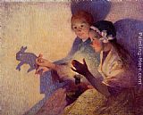 Ferdinand Loyen Du Puigaudeau Chinese Shadows, the Rabbit painting